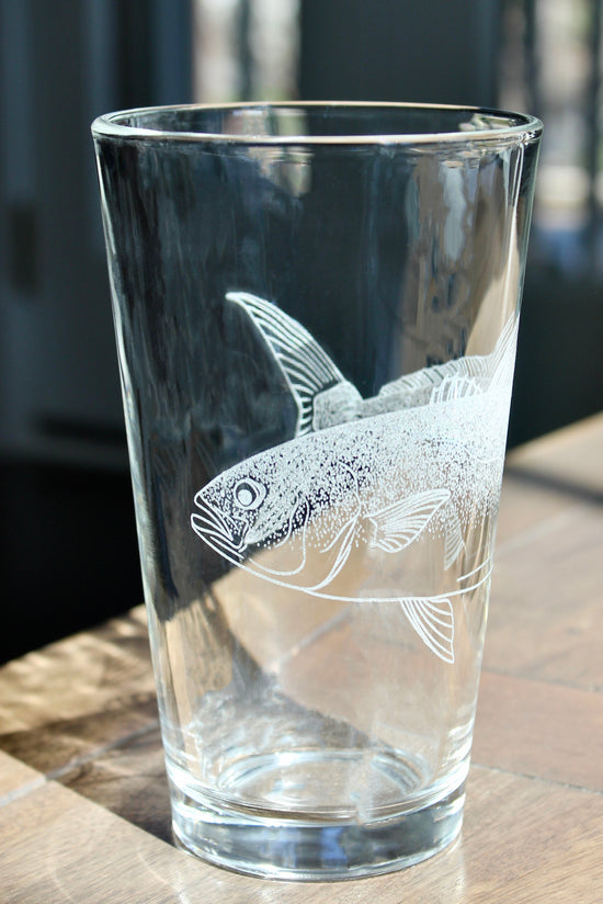 Pacific Yellowtail Laser Engraved Glasses