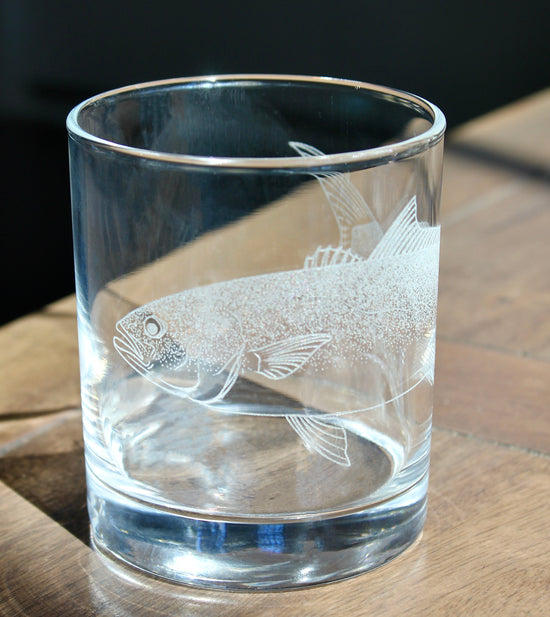 Pacific Yellowtail Laser Engraved Glasses