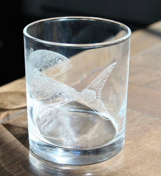 Pacific Yellowtail Laser Engraved Glasses