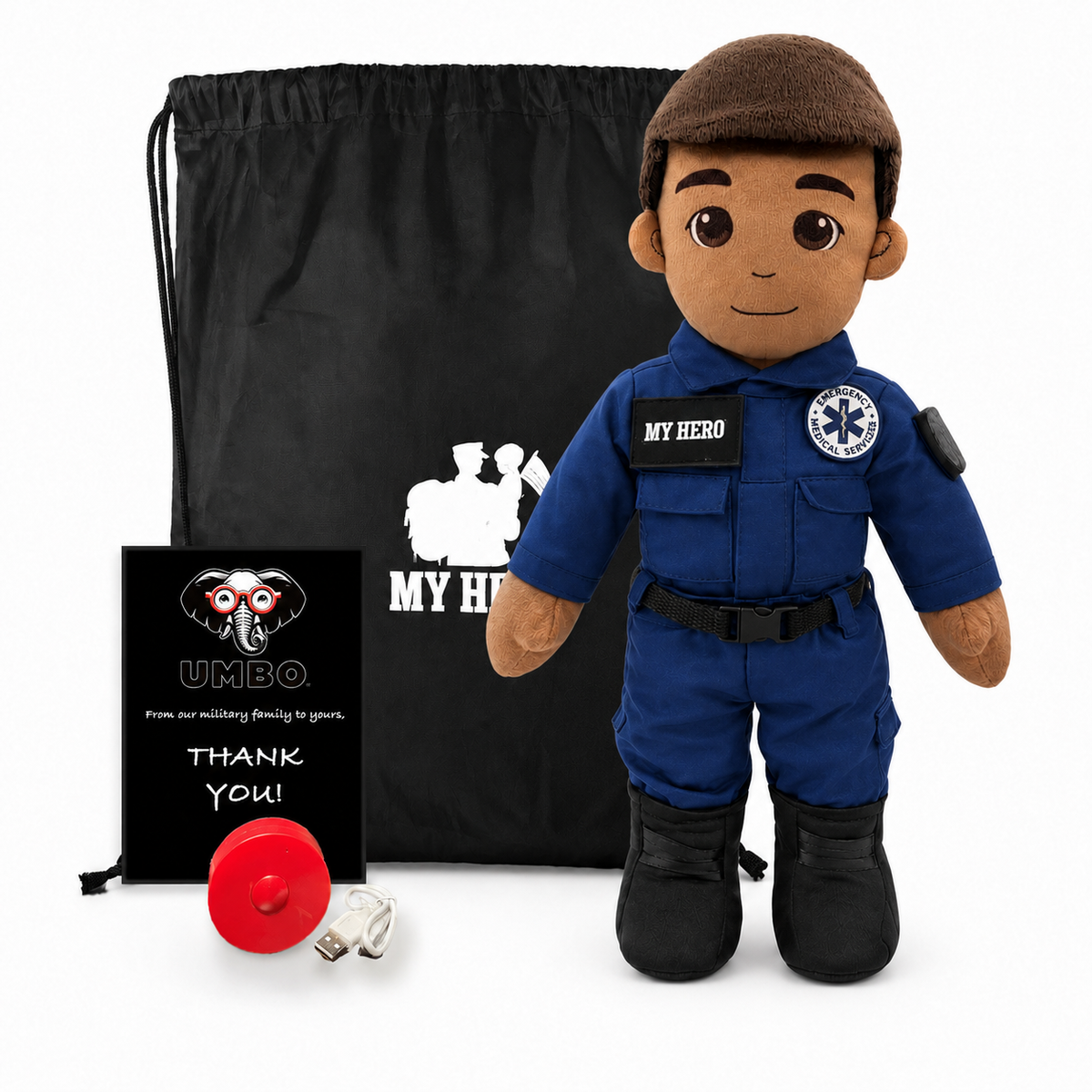 Paramedic Doll & EMT Doll | Recordable First Responder Gift