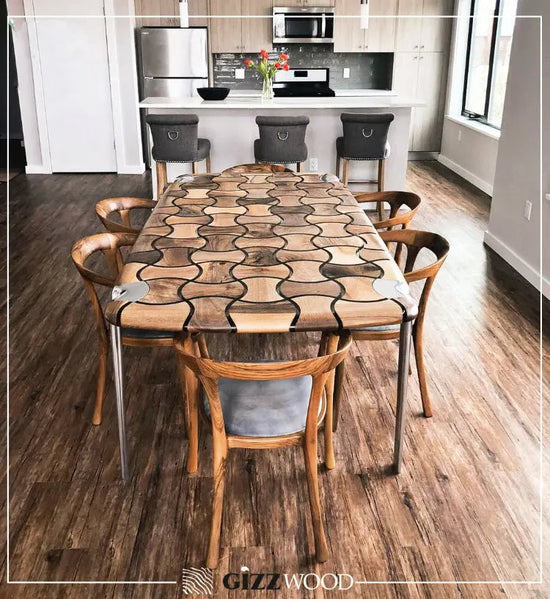 Patch Epoxy Resin Dining Table