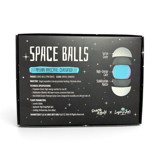 Space Balls Pro Series Golf Balls | 3-Piece Surlyn Golf Balls | 12-Pack