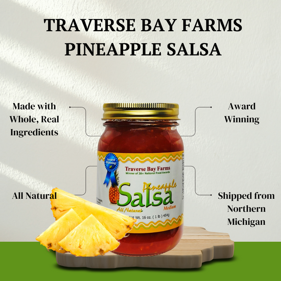 Pineapple Salsa - Medium, 16 oz - Unique salsa