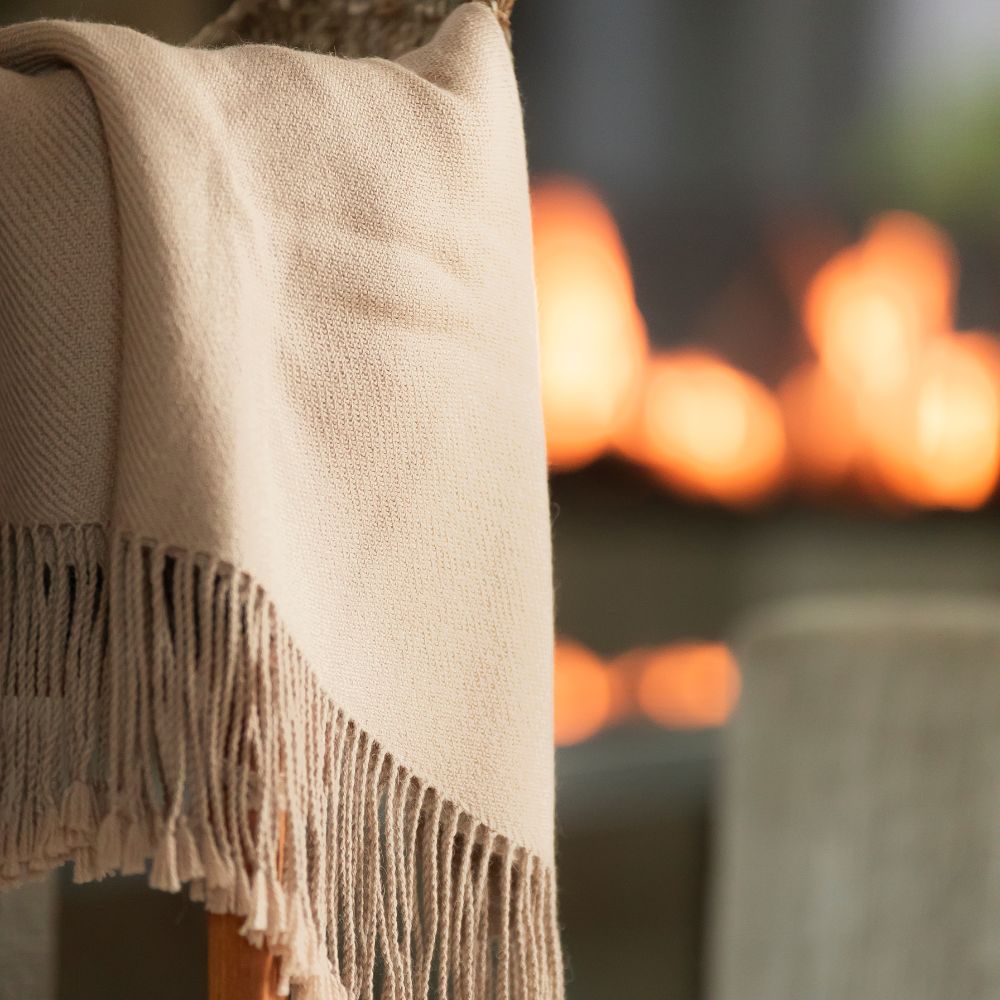 Handloomed 100% Undyed Baby Alpaca Throw Blanket | Rich Brown | Wasi Collection