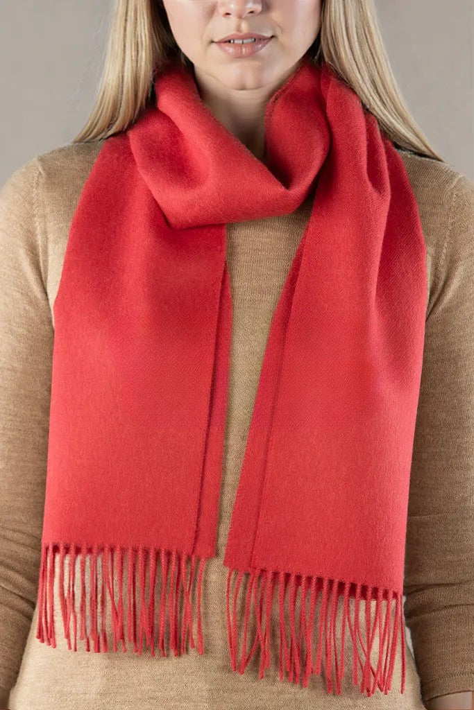 Solid Weave Brushed Alpaca Scarf