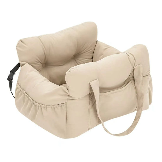Dog Car Seat with Safety Belt | Non-Slip Pet Travel Bed for Small Dogs