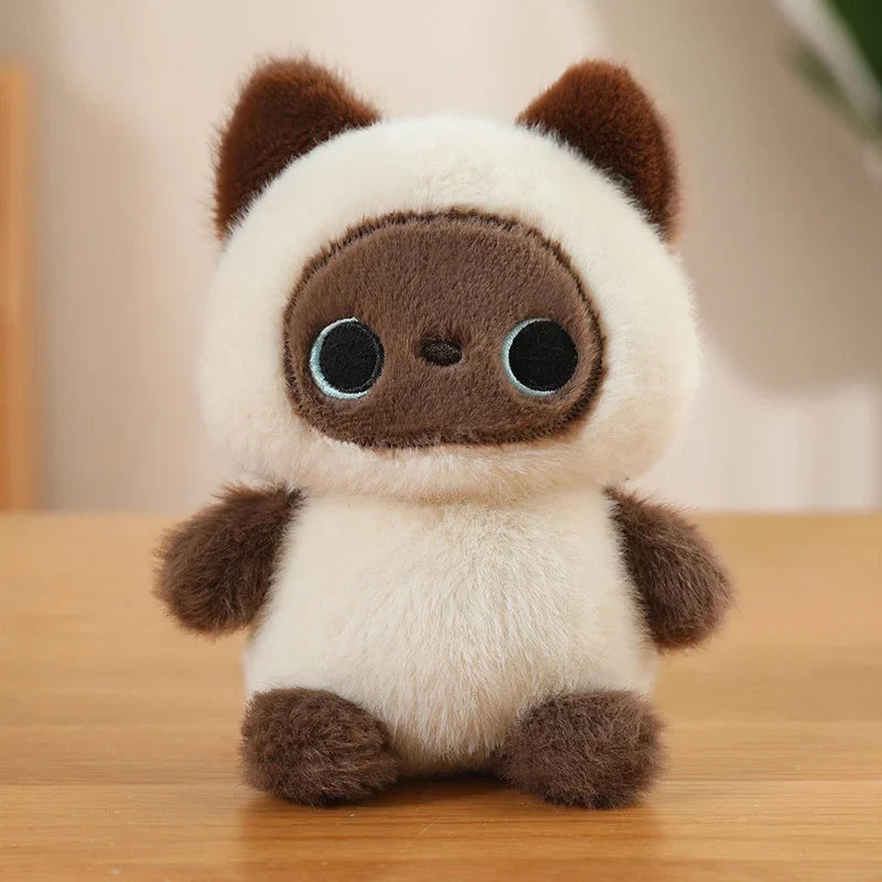Cute Sitting Animal Plush Toys – Red Panda, Fox, Sloth & More