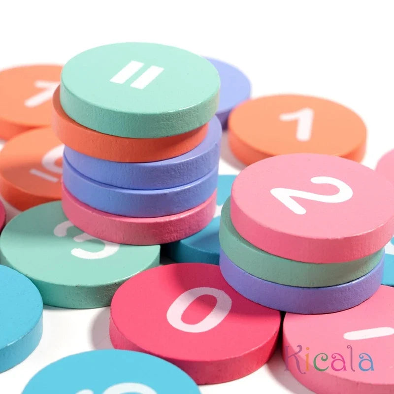 Montessori Wooden Arithmetic Toy – Early Learning Math Game for Kids