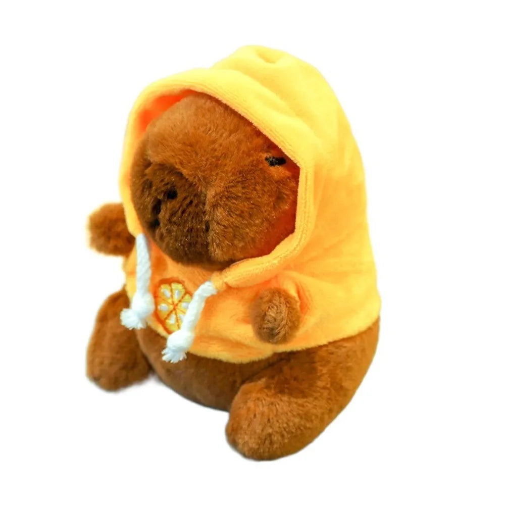 Cute Capybara Plush Toy – Hoodie with Wings Stuffed Animal Doll