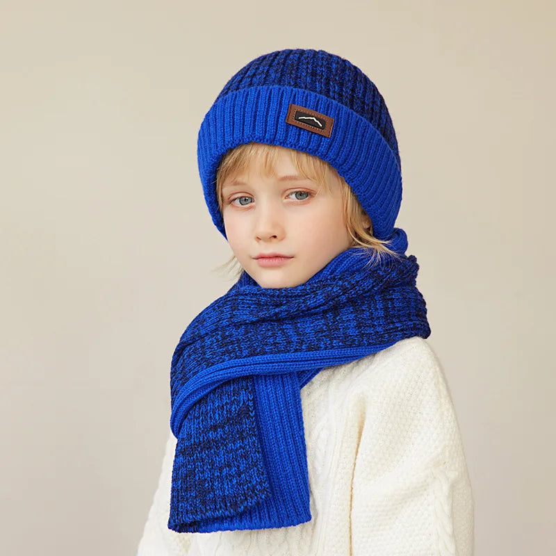 Kids Winter Hat, Scarf & Gloves Set – Knit Beanie, Neck Warmer Gaiter, and Mittens for Boys & Girls (4-10 Years)