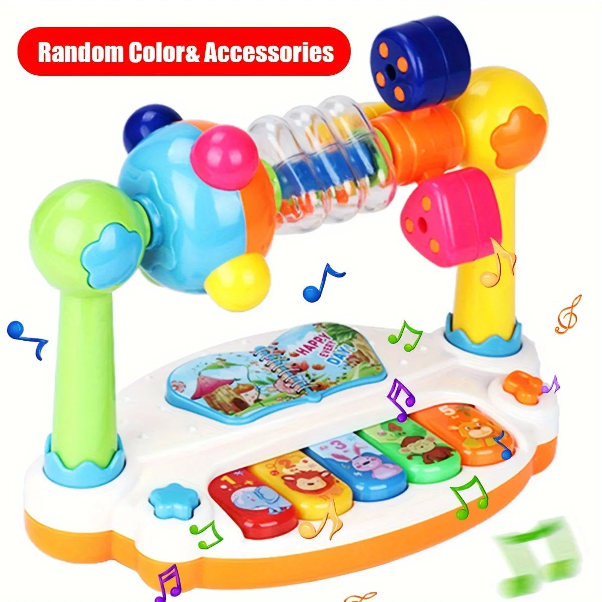 Baby Musical Piano Keyboard Toys, Rhythm Game & Song Play Activity Learning Toy, Christmas Gifts, Halloween Gifts