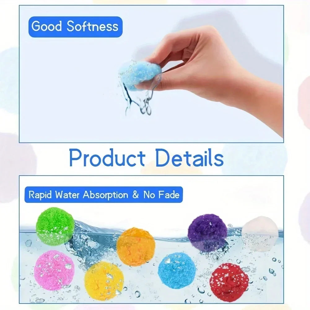 Reusable Water Balls and Water Balloons for Outdoor Toys and Pool Games
