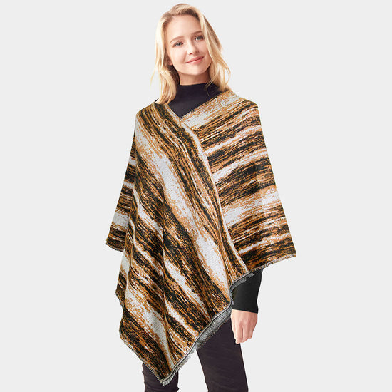 Vertical Patterned Poncho