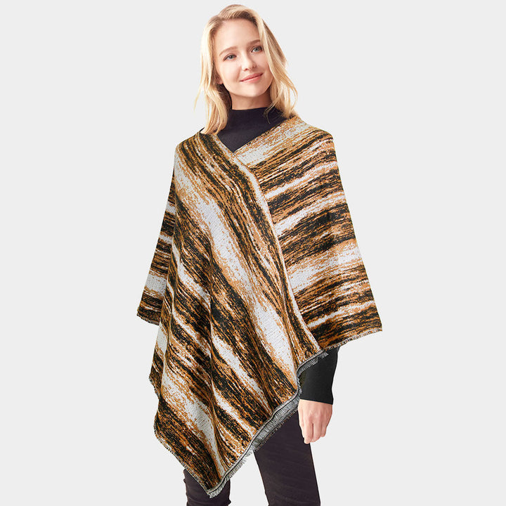 Vertical Patterned Poncho