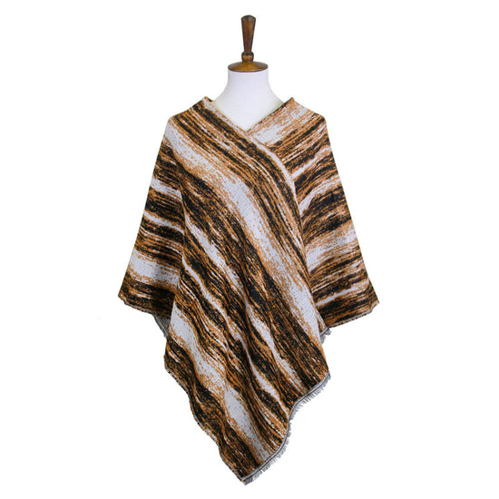 Vertical Patterned Poncho