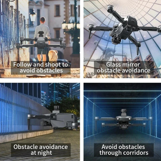L600 Pro Max GPS Drone 4K 3-Axis PTZ HD Dual Camera Obstacle Avoidance Brushless Motor 5G WiFi RC Quadcopter Toy