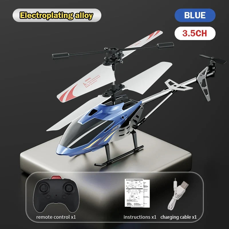 3.5CH RC Helicopter with Lights – Fall Resistant XK913 Remote Control Toy for Kids