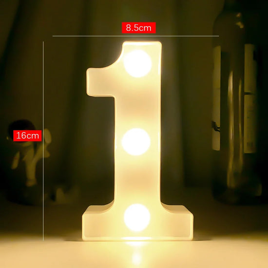 Creative Luminous Letter Night Light | Battery-Powered LED Decor for Parties