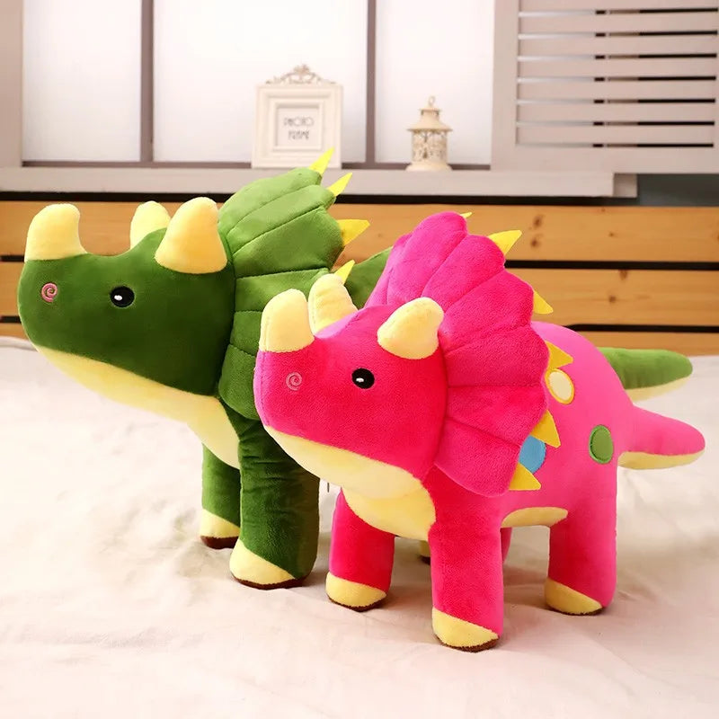 Dinosaur Plush Toy – Triceratops & Stegosaurus Stuffed Doll