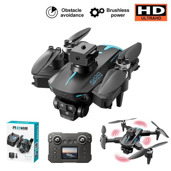 KY605S Max Screen Controlled Drone 4K HD Camera Brushless Motor Obstacle Avoidance Foldable Quadcopter RC Toy