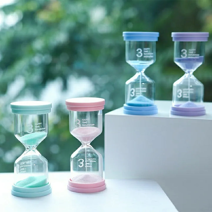 Colorful Hourglass Sand Timer for Kids — 5, 15 & 30-Minute Sandglass | Gift & Home Decor