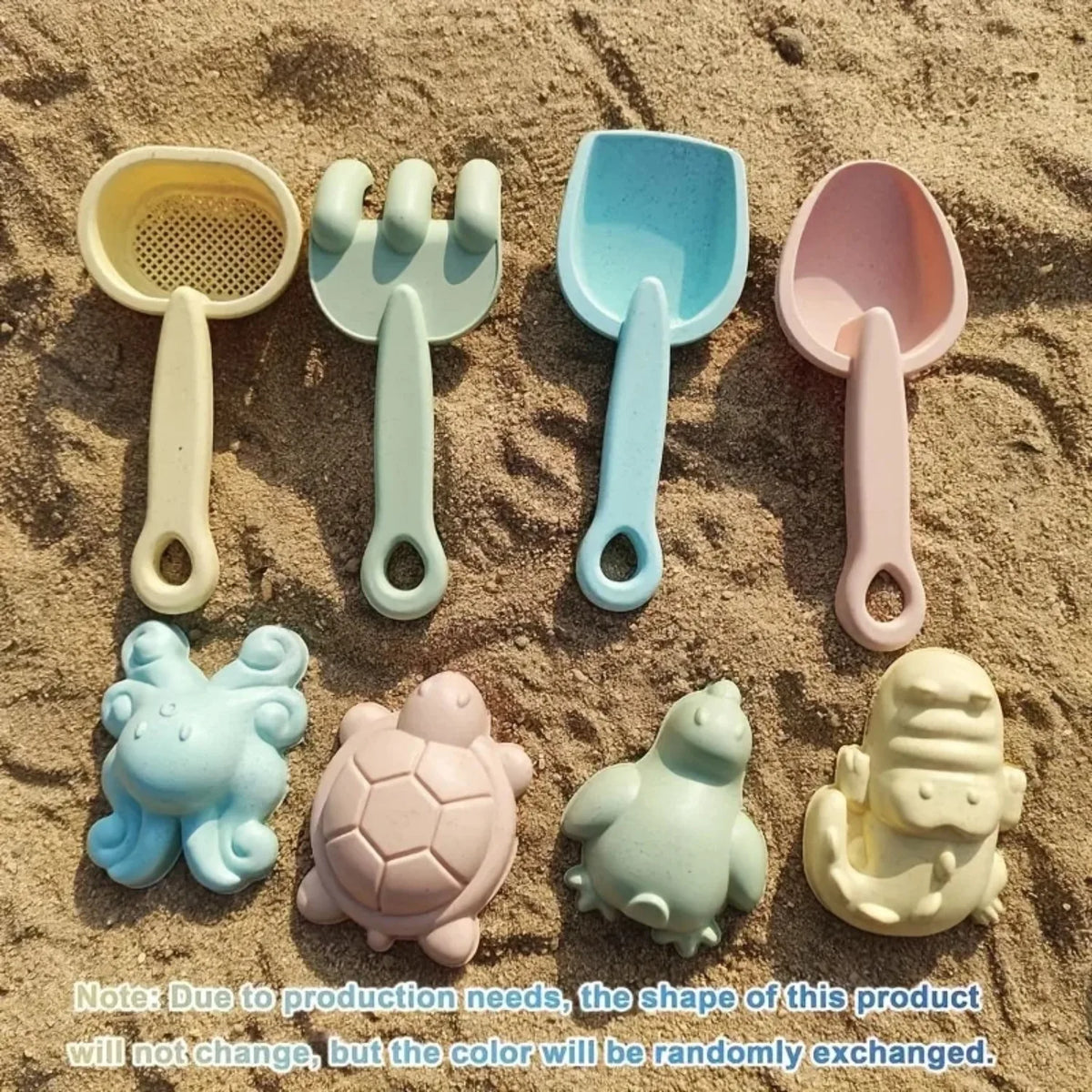 Kids Beach Sand Toys Set With Bucket Shovel Molds — Sandbox Kit For Outdoor Play