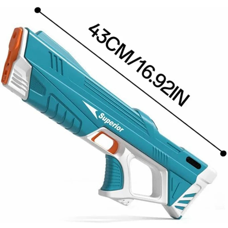 43cm Full Automatic Electric Water Gun – Portable Summer Beach Toy for Kids and Adults