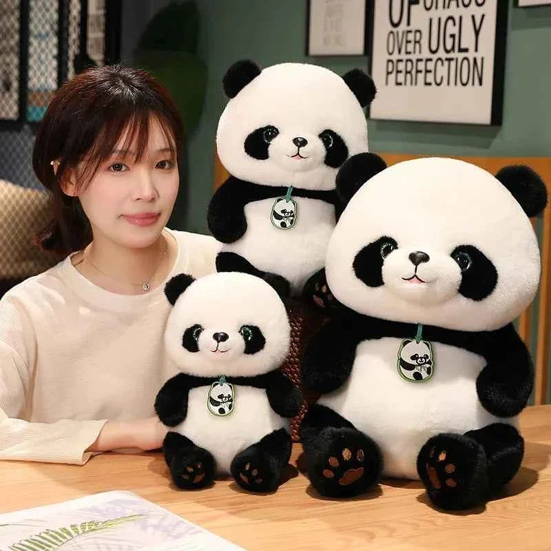 Kawaii Round Fat Panda Plush Toy (9.4-19.7 in) - Cute Stuffed Animal Doll Gift