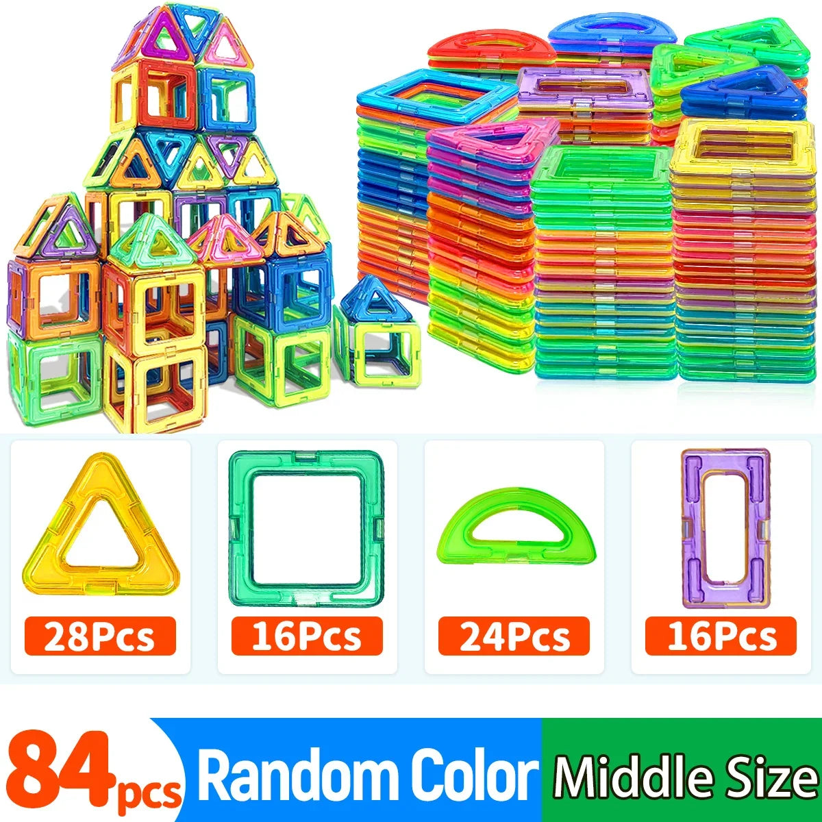Magnetic Building Blocks Set STEM Magnet Construction Toys