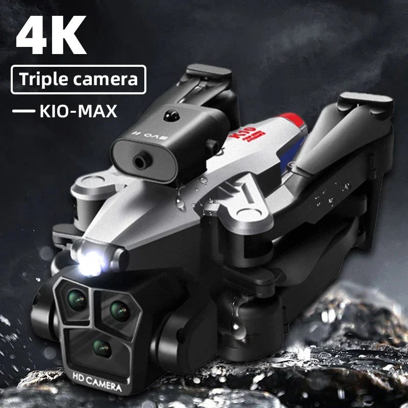 K10 Max RC Drone – HD 4K Quadcopter with 3 Cameras, Obstacle Avoidance, and WIFI FPV