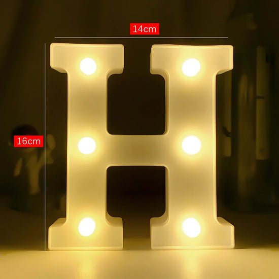 Creative Luminous Letter Night Light | Battery-Powered LED Decor for Parties