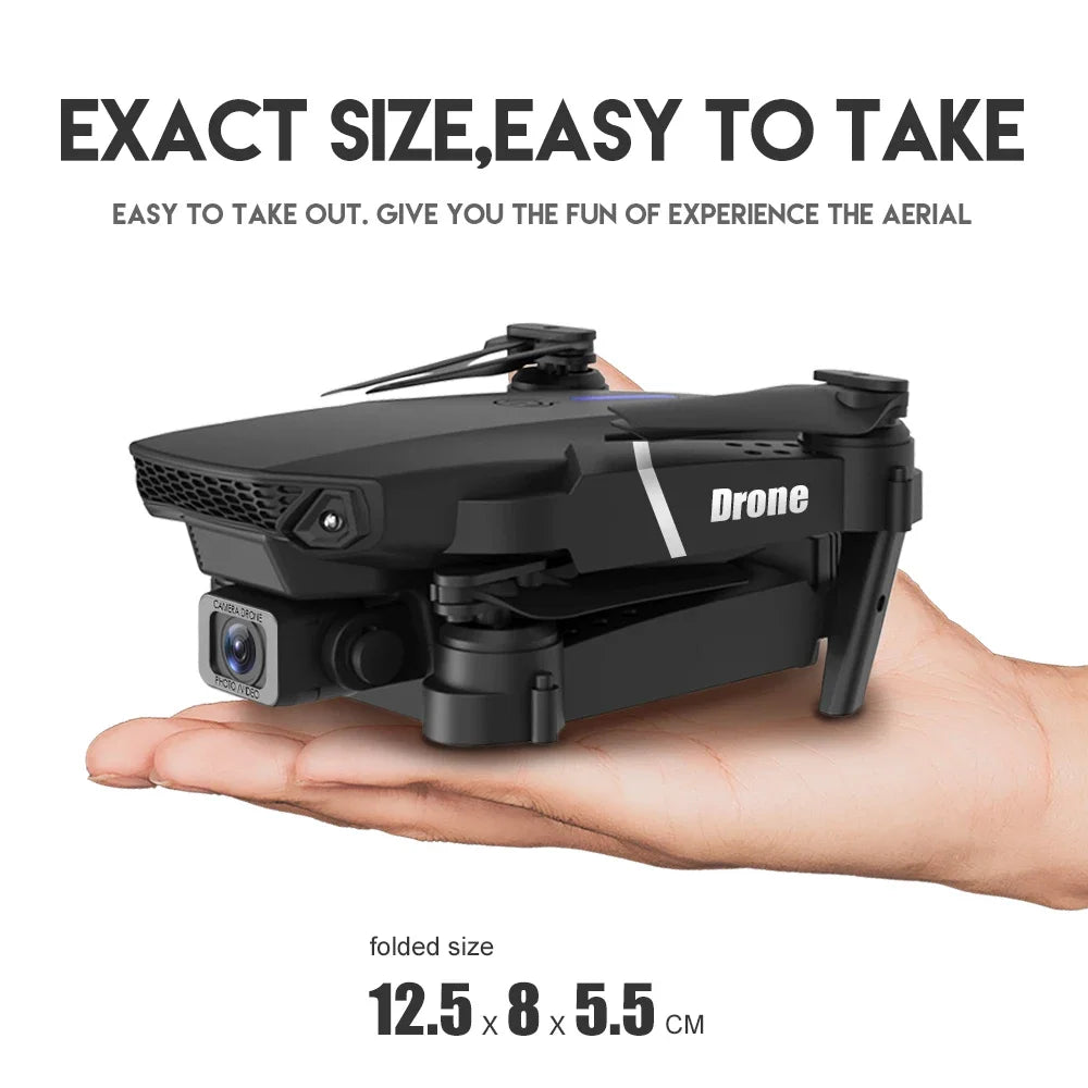 E88 Pro Foldable Drone with 4K Wide-Angle Camera and WiFi FPV