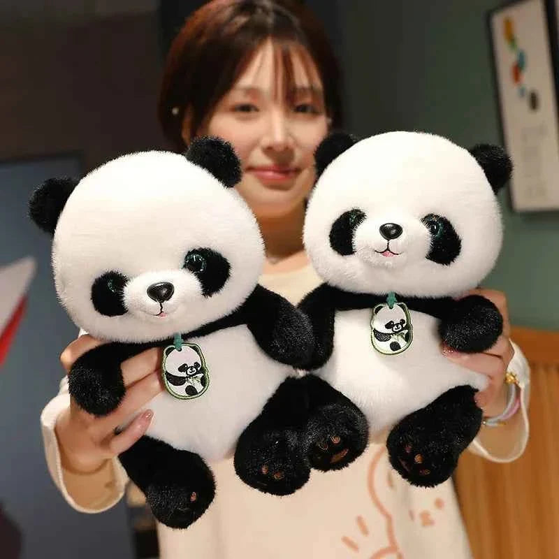 Kawaii Round Fat Panda Plush Toy (9.4-19.7 in) - Cute Stuffed Animal Doll Gift