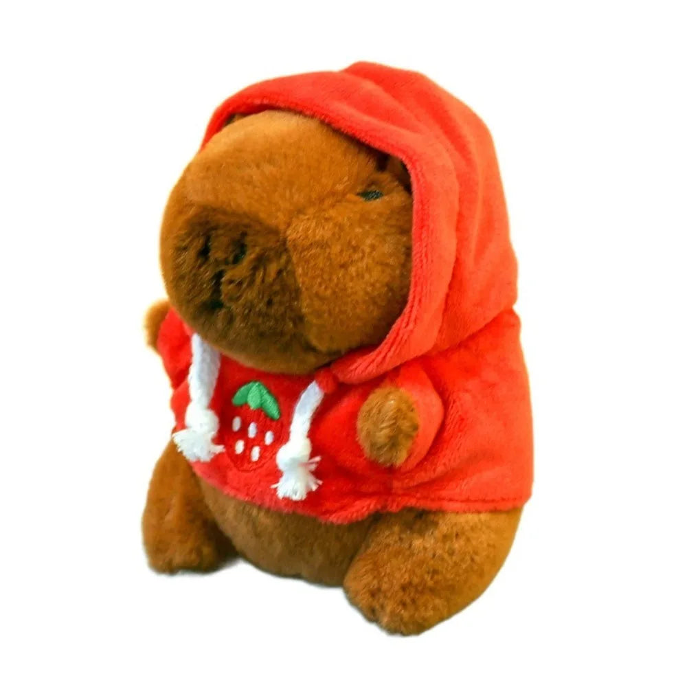 Cute Capybara Plush Toy – Hoodie with Wings Stuffed Animal Doll