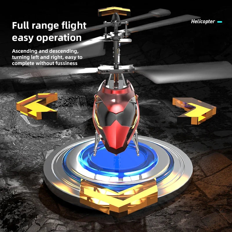 3.5CH RC Helicopter with Lights – Fall Resistant XK913 Remote Control Toy for Kids