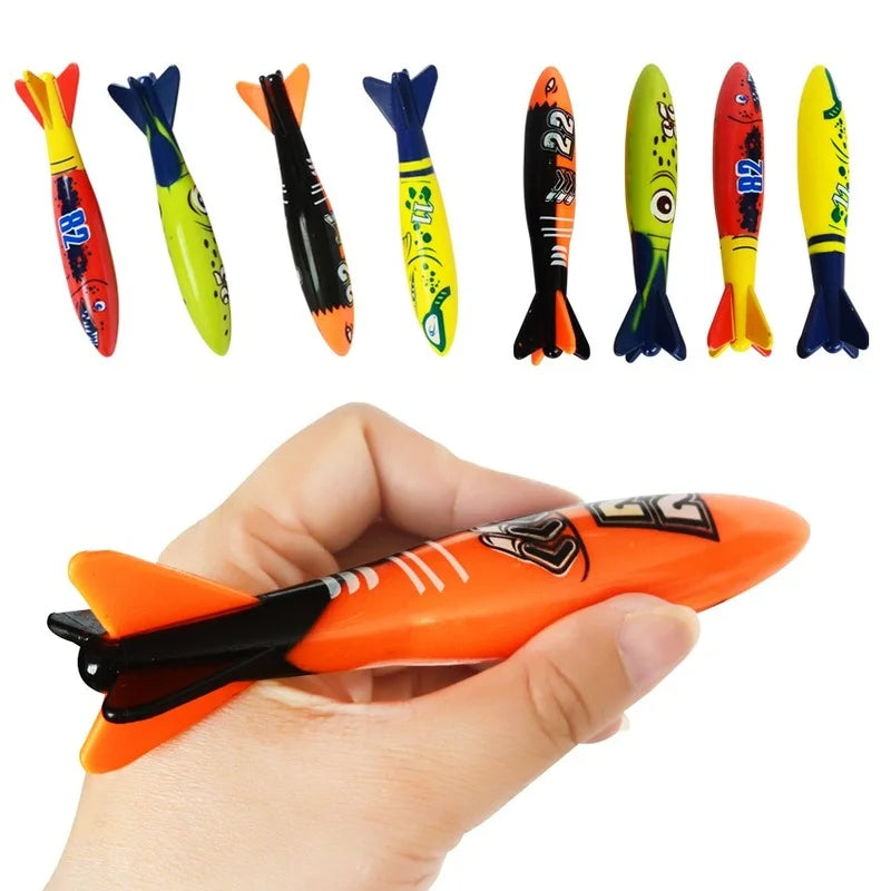 Kids Summer Shark Rocket Throwing Pool Toy for Water Fun and Educational Bath Play