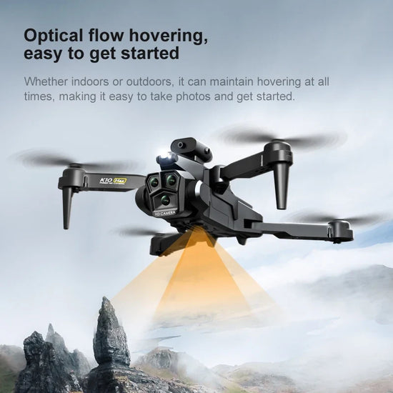 K10 Max RC Drone – HD 4K Quadcopter with 3 Cameras, Obstacle Avoidance, and WIFI FPV