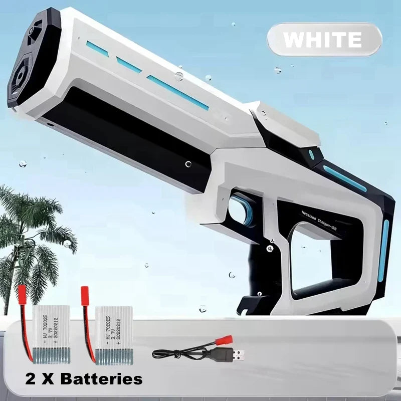43cm Full Automatic Electric Water Gun – Portable Summer Beach Toy for Kids and Adults