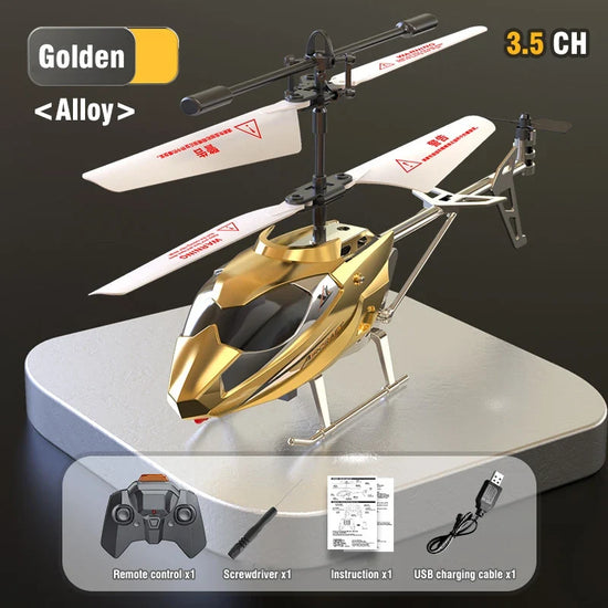 3.5CH RC Helicopter with Lights – Fall Resistant XK913 Remote Control Toy for Kids