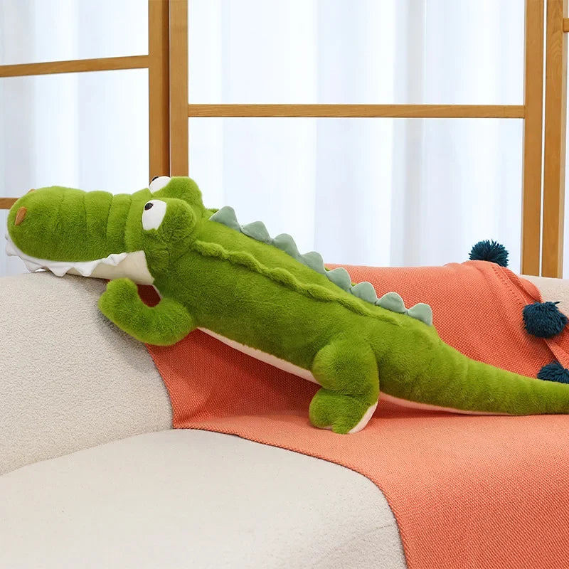 Giant Crocodile Plush Toy – Soft Stuffed Animal Body Pillow