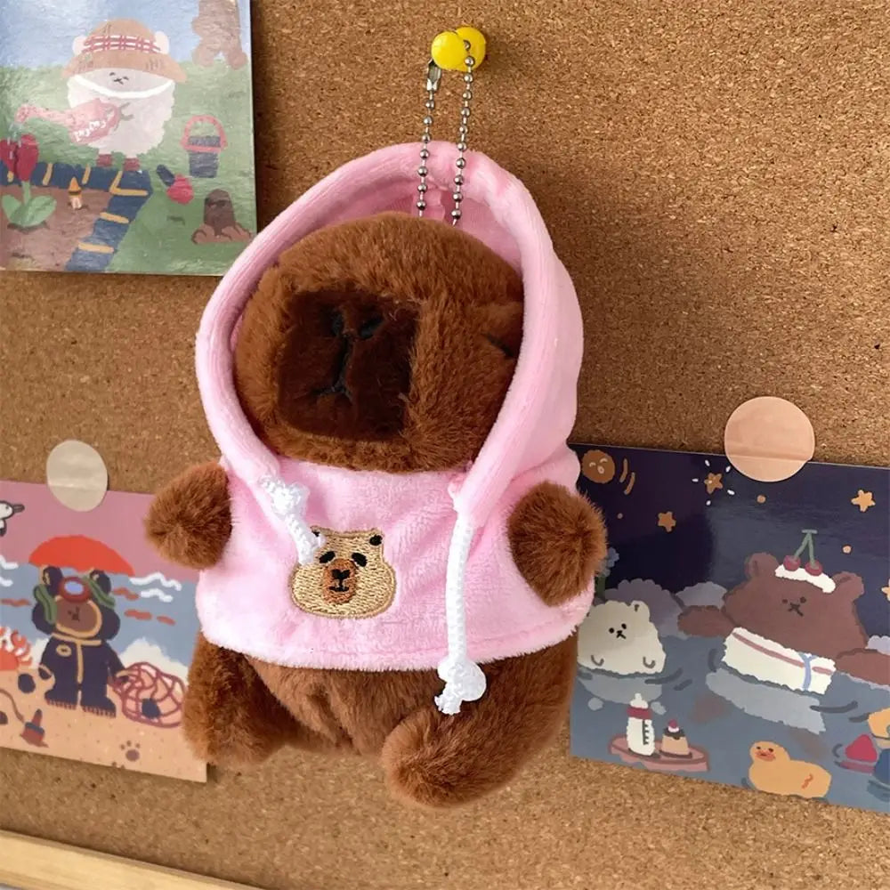 Cute Capybara Plush Toy – Hoodie with Wings Stuffed Animal Doll