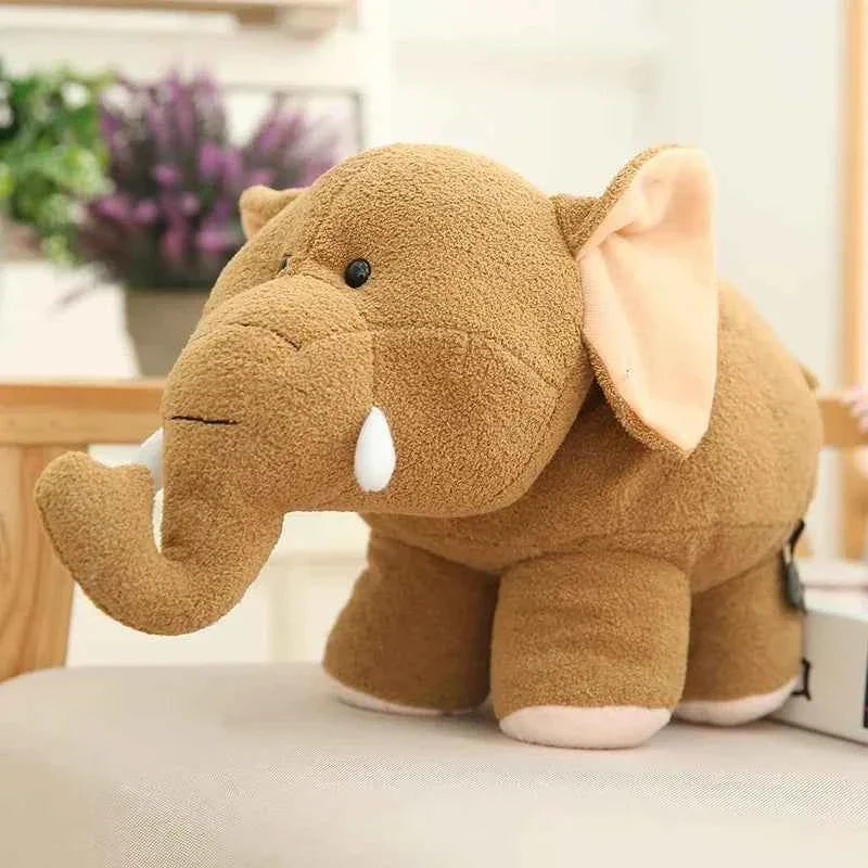 Chubby Hippo Elephant Plush Toy – Soft Kawaii Stuffed Animal Doll