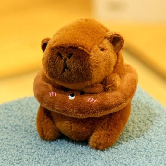Cute Capybara Plush Toy – Hoodie with Wings Stuffed Animal Doll