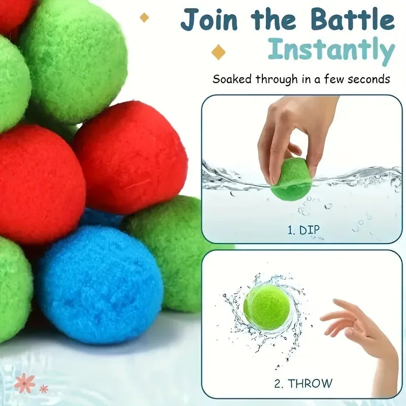 Reusable Water Balls and Water Balloons for Outdoor Toys and Pool Games