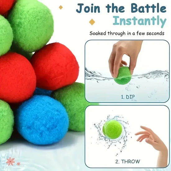 Reusable Water Balls and Water Balloons for Outdoor Toys and Pool Games