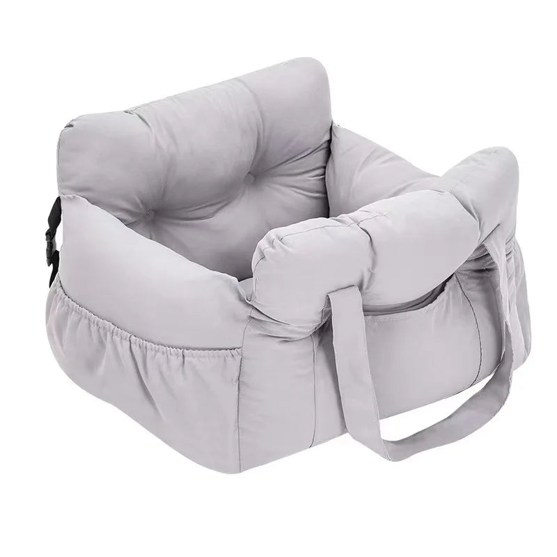 Dog Car Seat with Safety Belt | Non-Slip Pet Travel Bed for Small Dogs