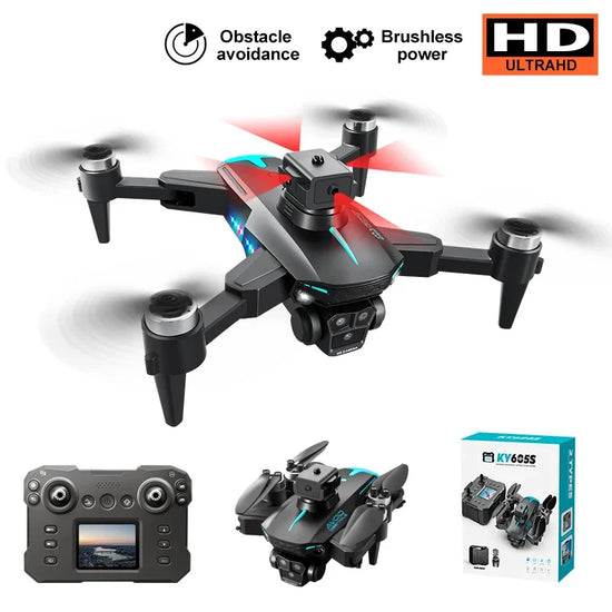 KY605S Max Screen Controlled Drone 4K HD Camera Brushless Motor Obstacle Avoidance Foldable Quadcopter RC Toy