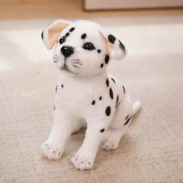 Realistic Dalmatian Plush Toy – Cute Spotted Dog Stuffed Animal Puppy Doll