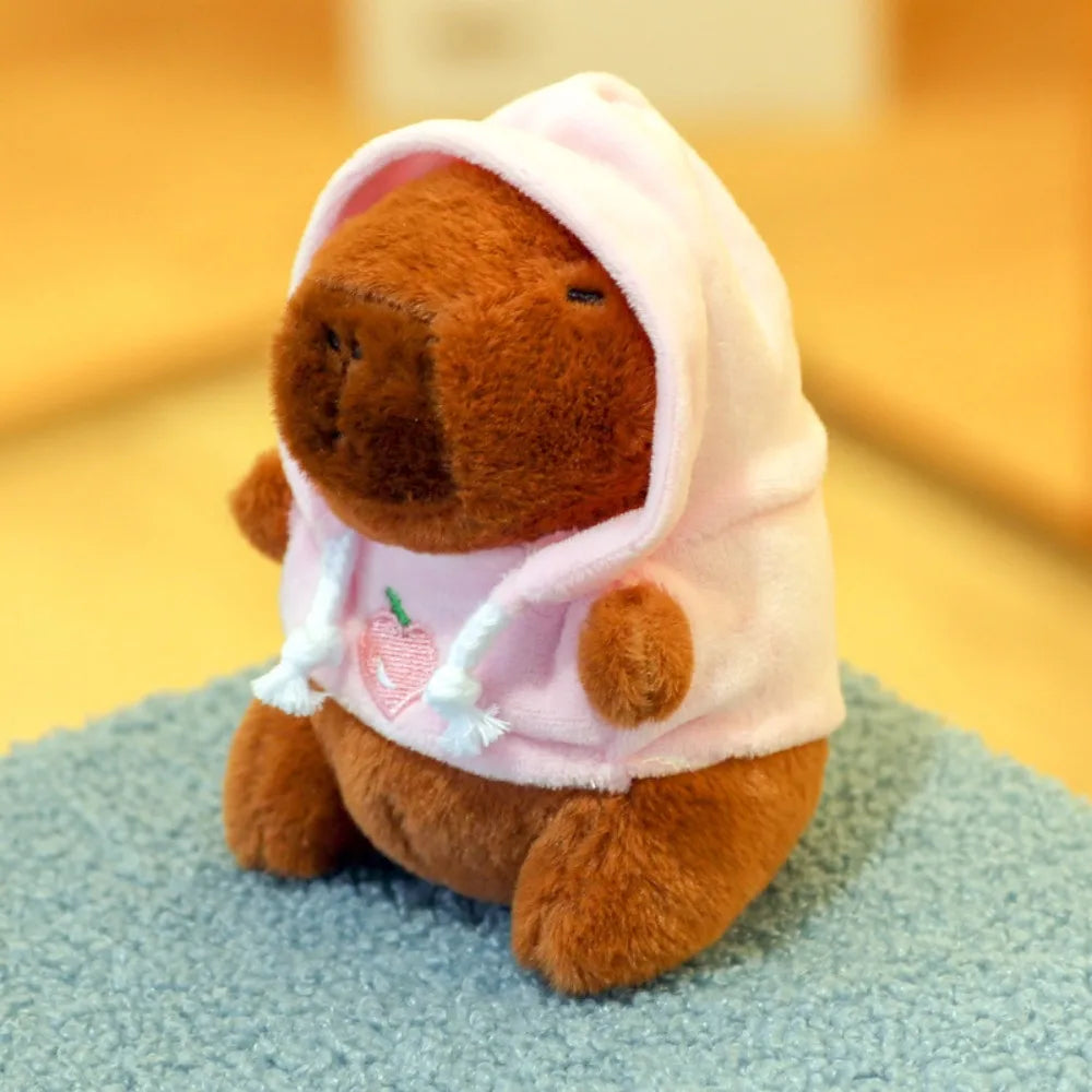 Cute Capybara Plush Toy – Hoodie with Wings Stuffed Animal Doll