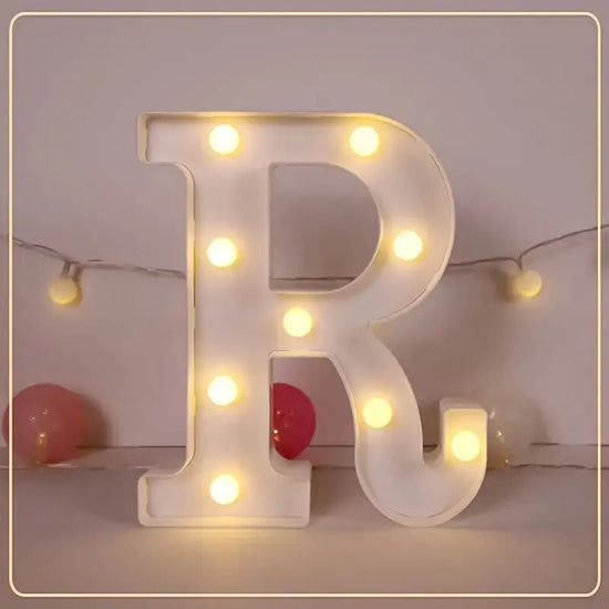 21.8cm White LED Letter&Number Night Lights,Battery Powered Decoration Lights,Wall Lights For Wedding,Birthday,Party,Christmas
